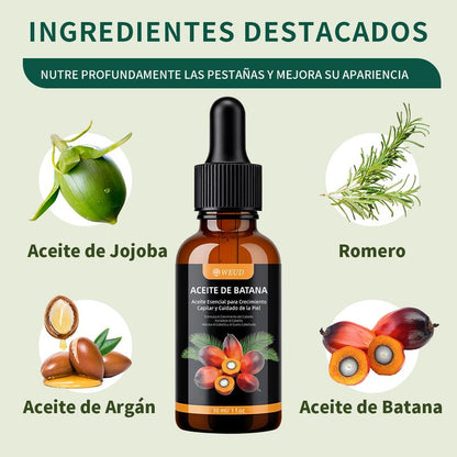Aceite de Batana WEUD — Sérum para Pestañas y Cejas