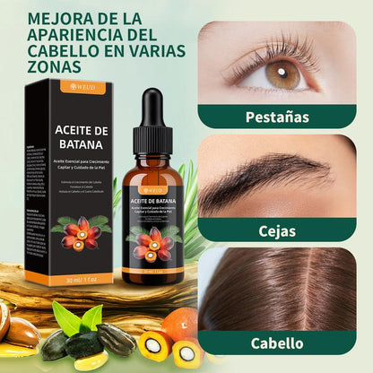 Aceite de Batana WEUD — Sérum para Pestañas y Cejas